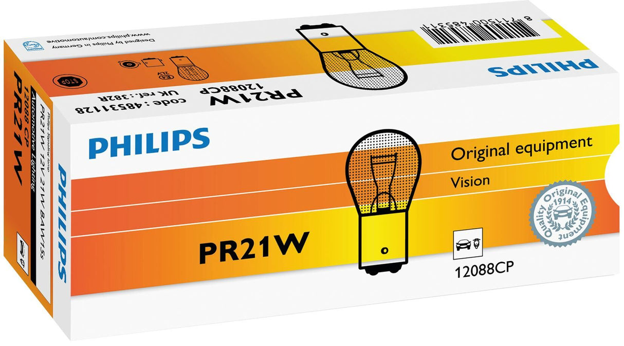 Philips ball lamp 12v21 red