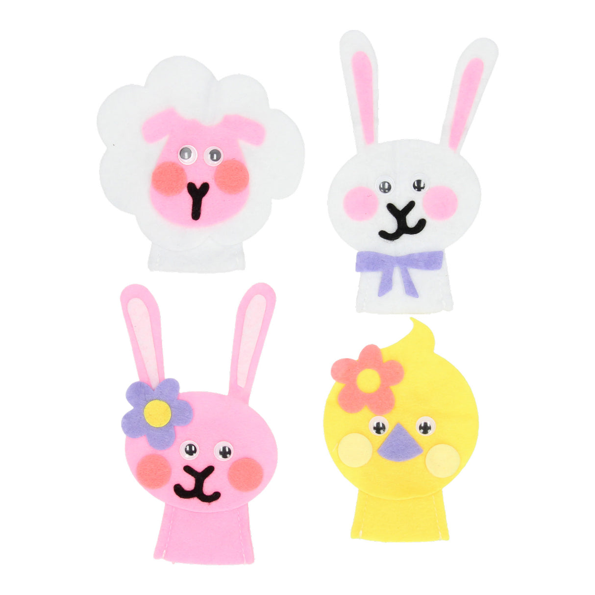 Wins holland make your own finger puppets easter, 4 pcs.