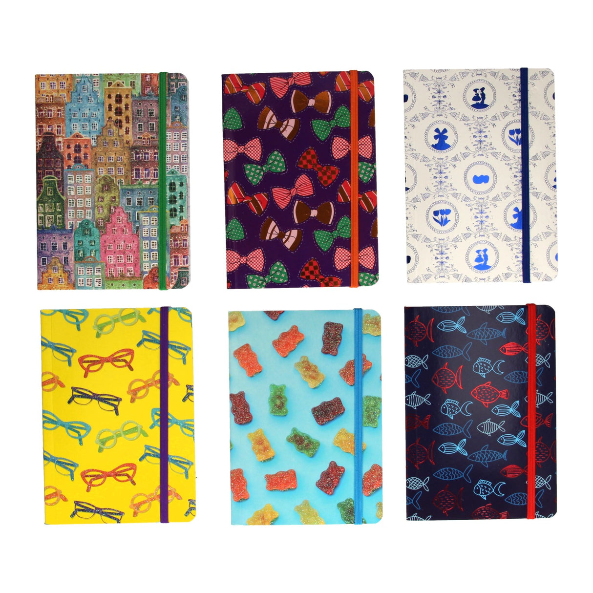 Notebooks 6 Designs - Conjunto de 24st.