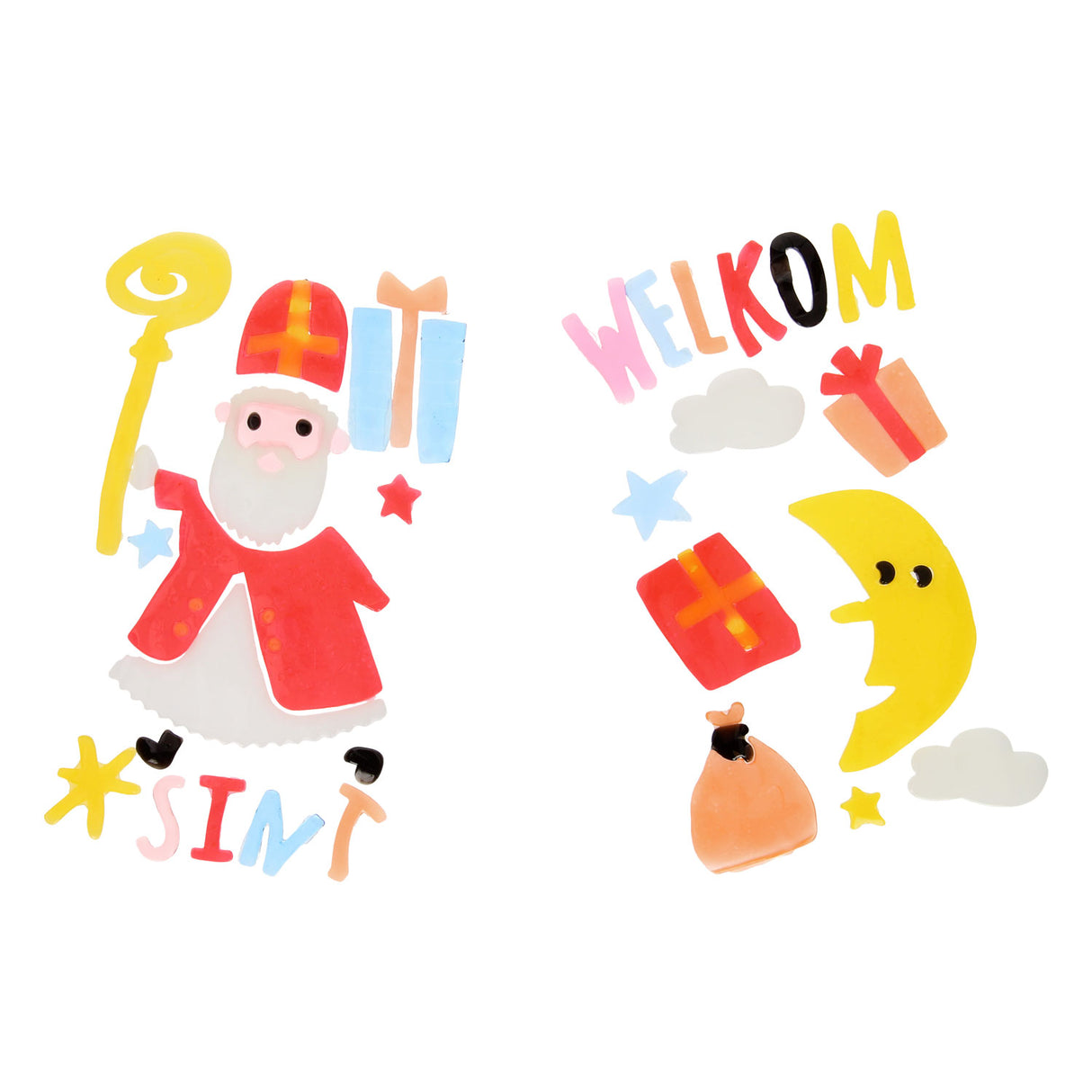 Window stickers Sinterklaas party