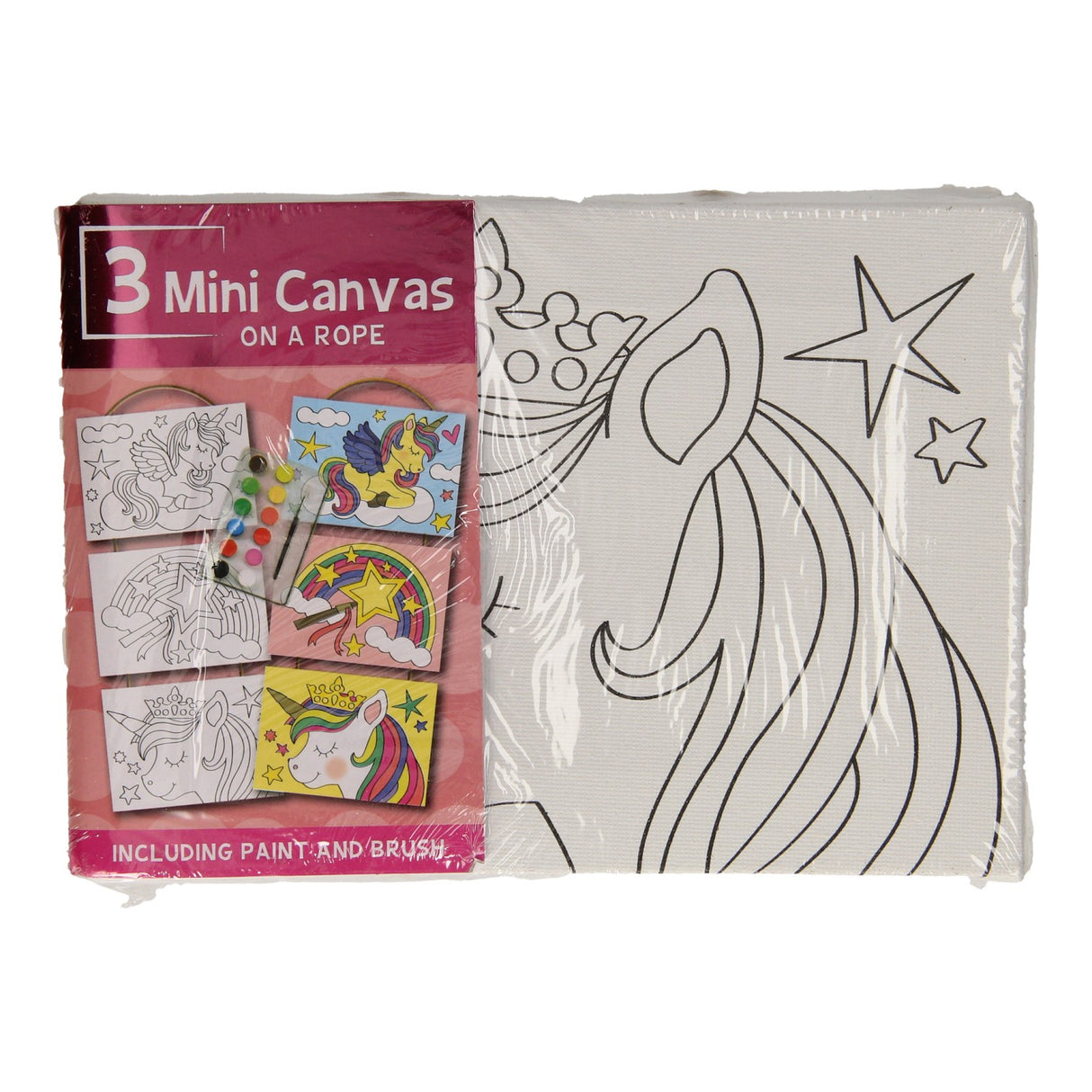 Canvas Painting set unicorn, set of 3 pieces.