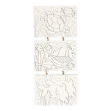 Canvas Painting Set underwater world, set of 3 pieces