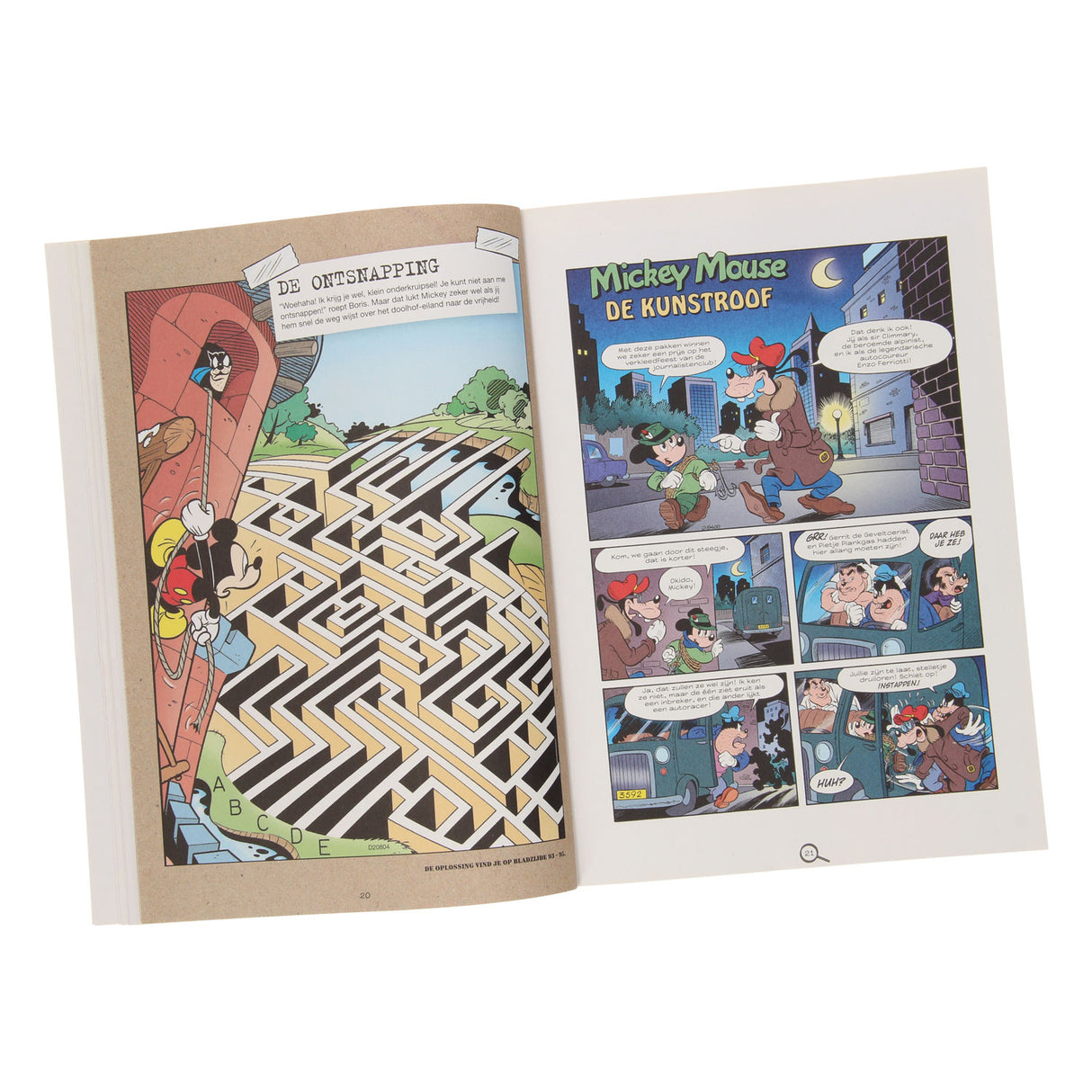 Book Specials Nederland BV Vakantieboek Mickey Lost 't op