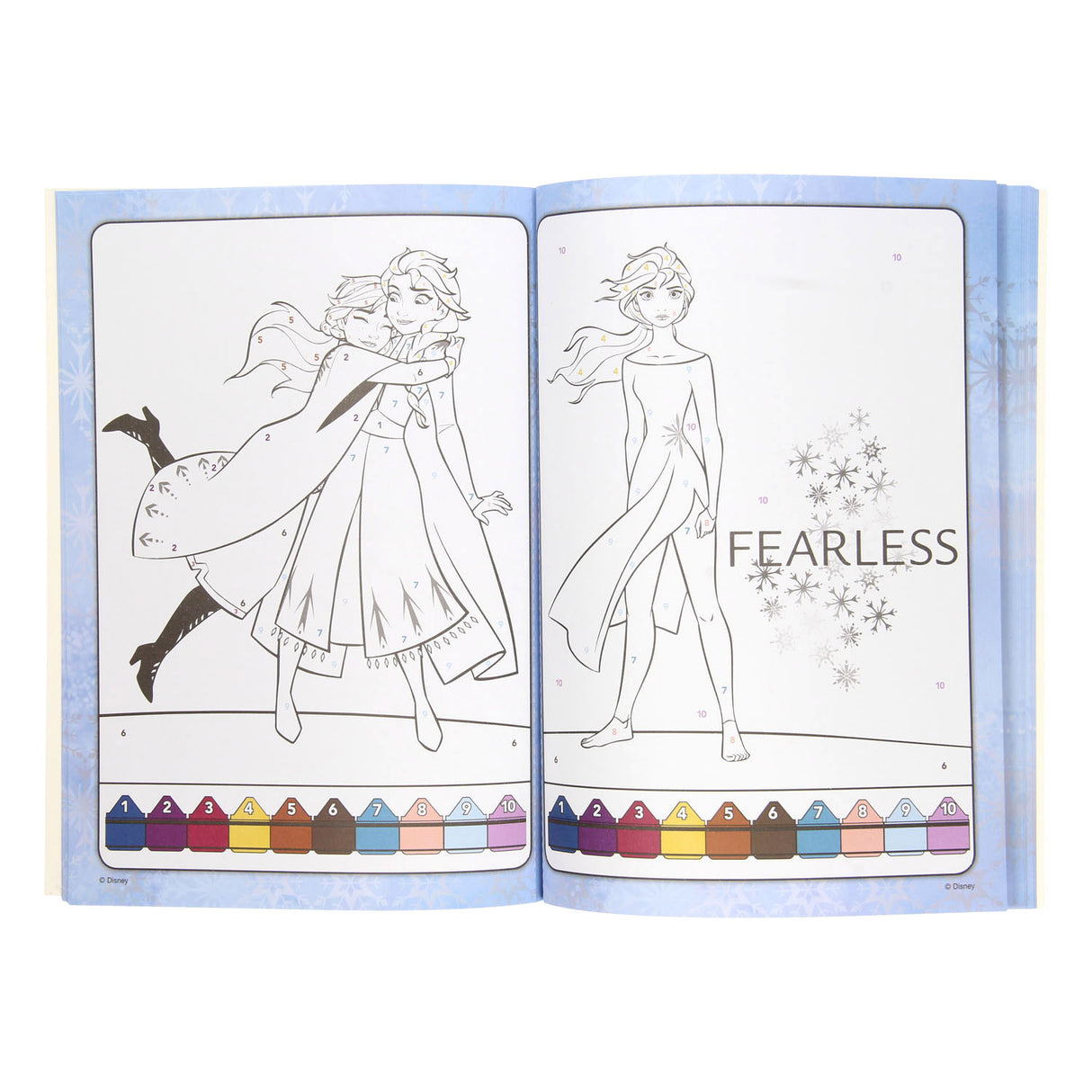 Book Specials Nederland BV Colors by number - Frozen