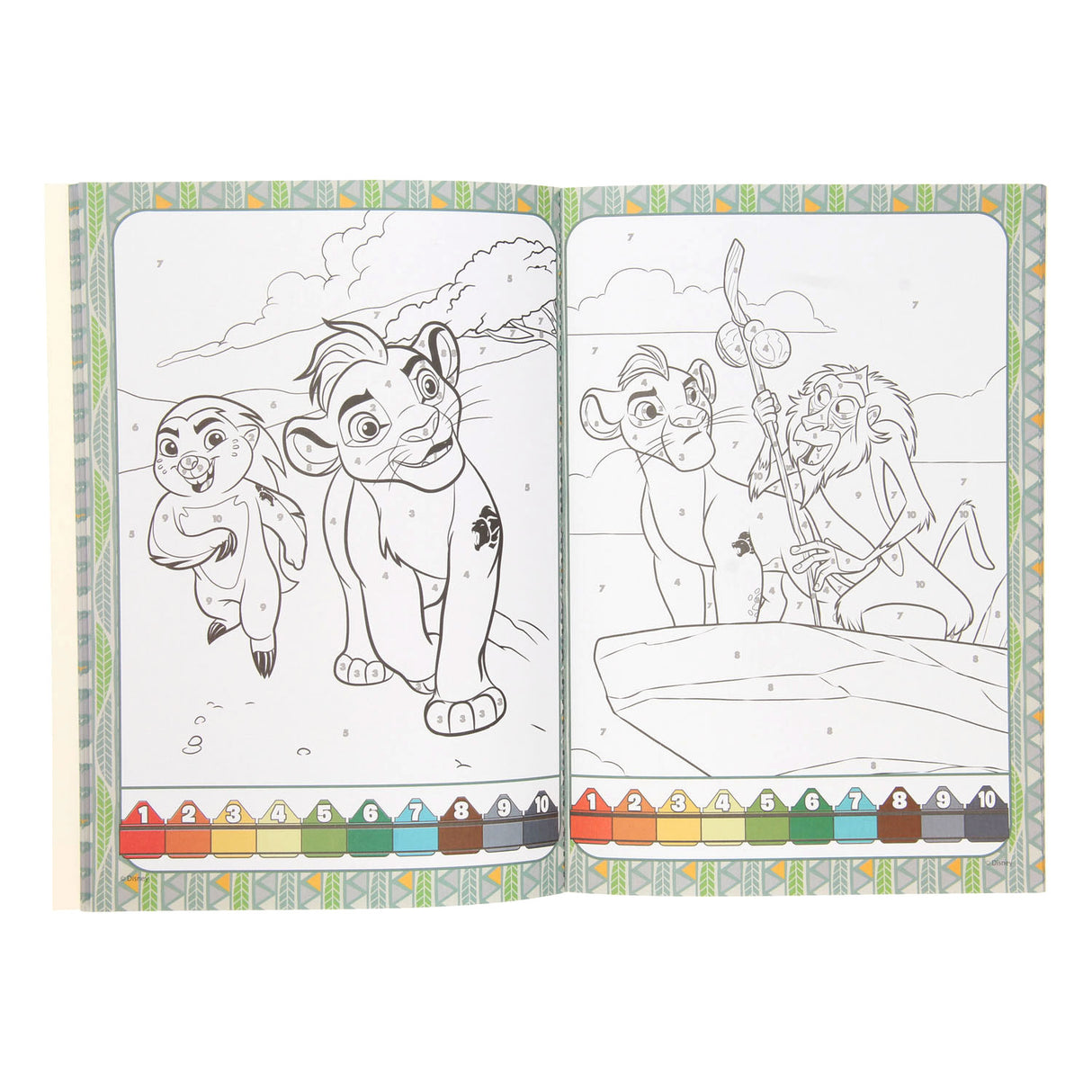 Book Specials Nederland BV Colors by Number - Lion King