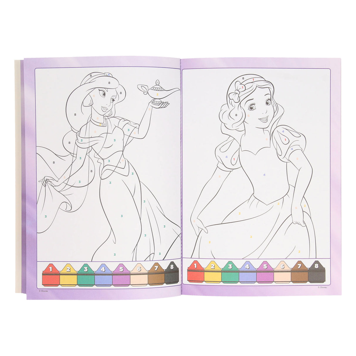 Book Specials Nederland BV Colors by number - Princesses