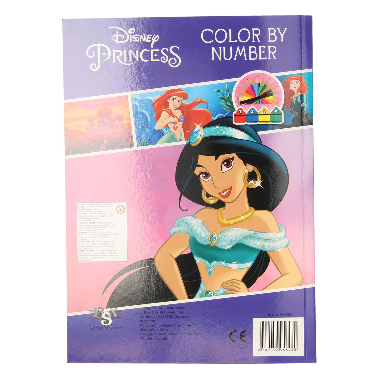 Book Specials Nederland BV Colors by number - Princesses