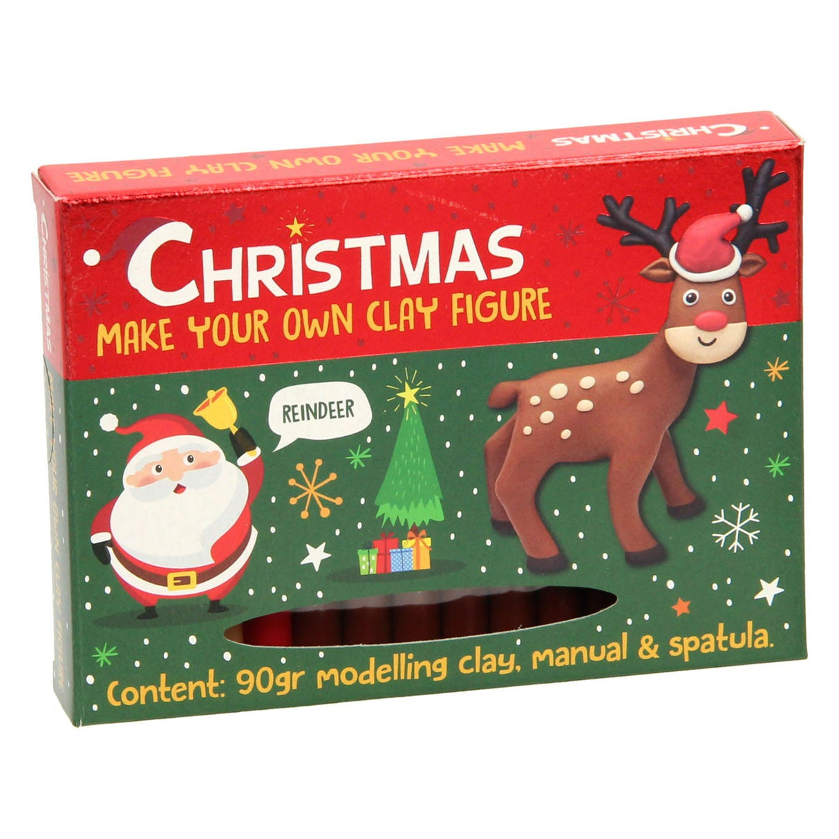 Machen Sie Ihre eigene Tonfigur Weihnachten