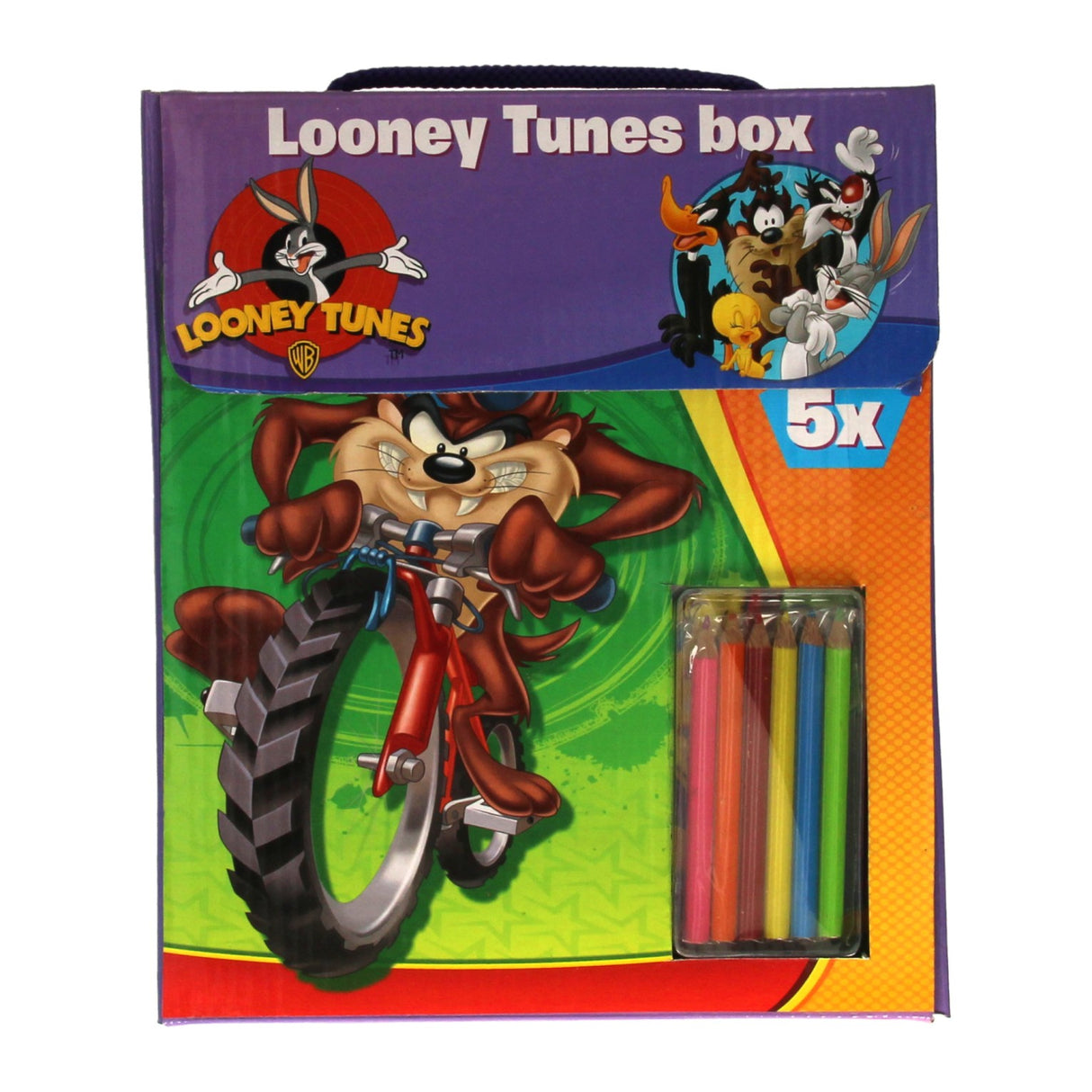 Buch Specials Nederland Bv Looney Tunes Colorbook Box mit farbigen Stiften
