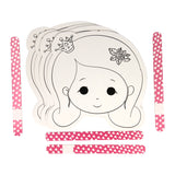 Farve og lav dine egne masker - Prinsesse, 4.