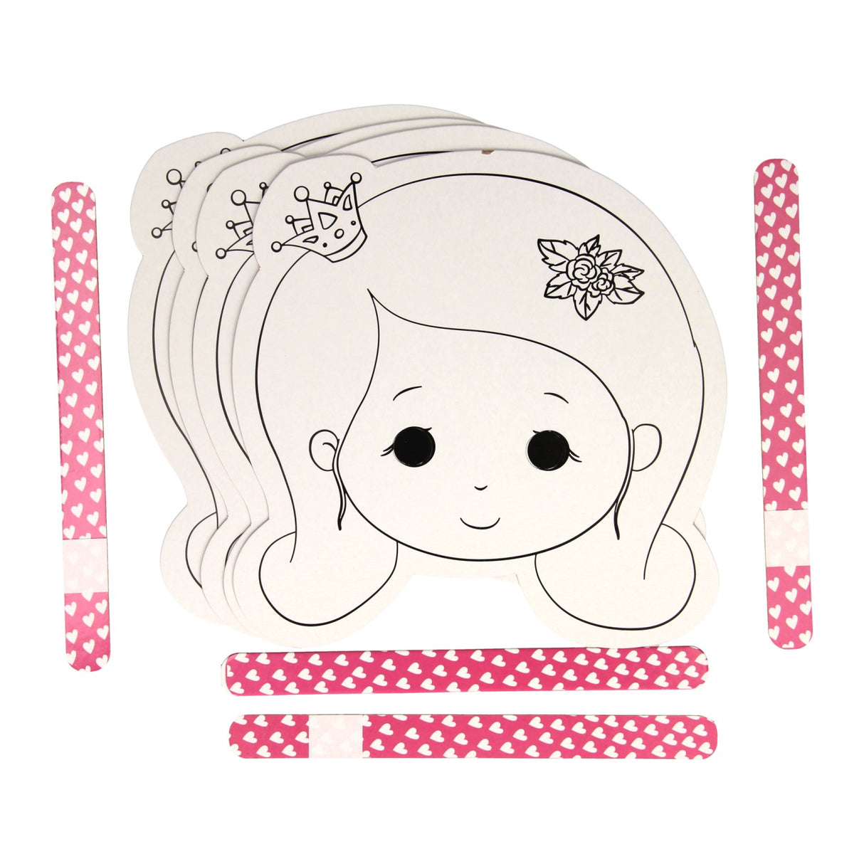 Color and make your own masks - Princess, 4st.