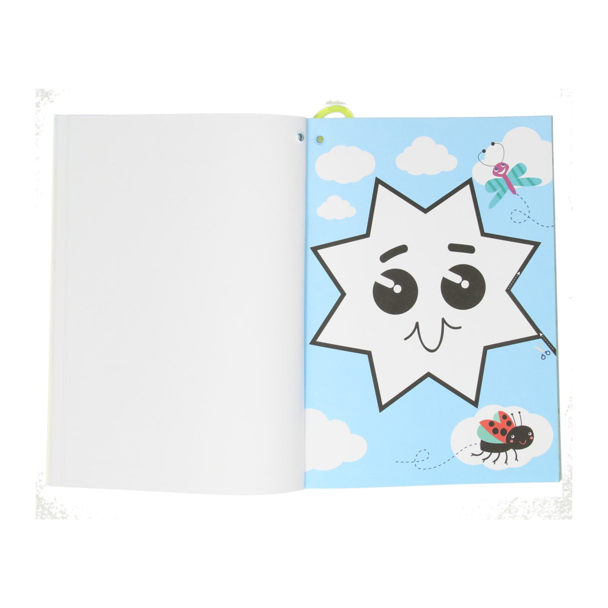 Wins Holland cut and coloring book with Safe