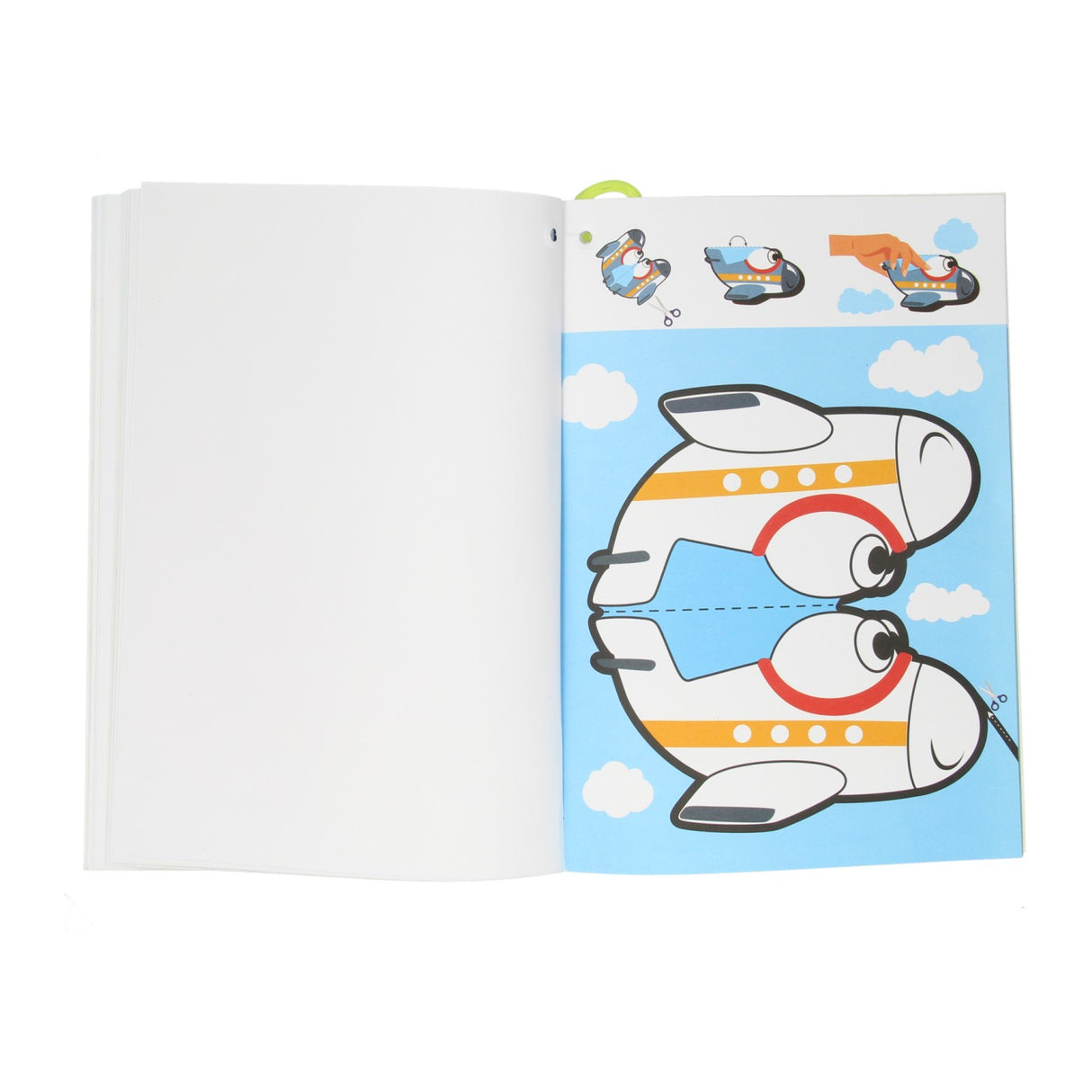 Wins Holland cut and coloring book with Safe