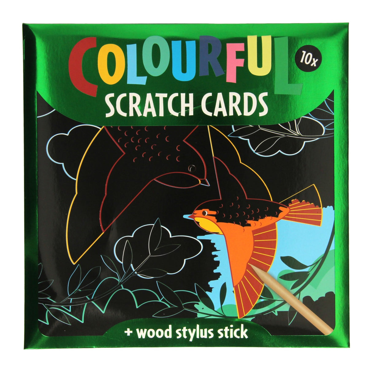 Scratch cards - Birds and Butterflies, 10 sheets