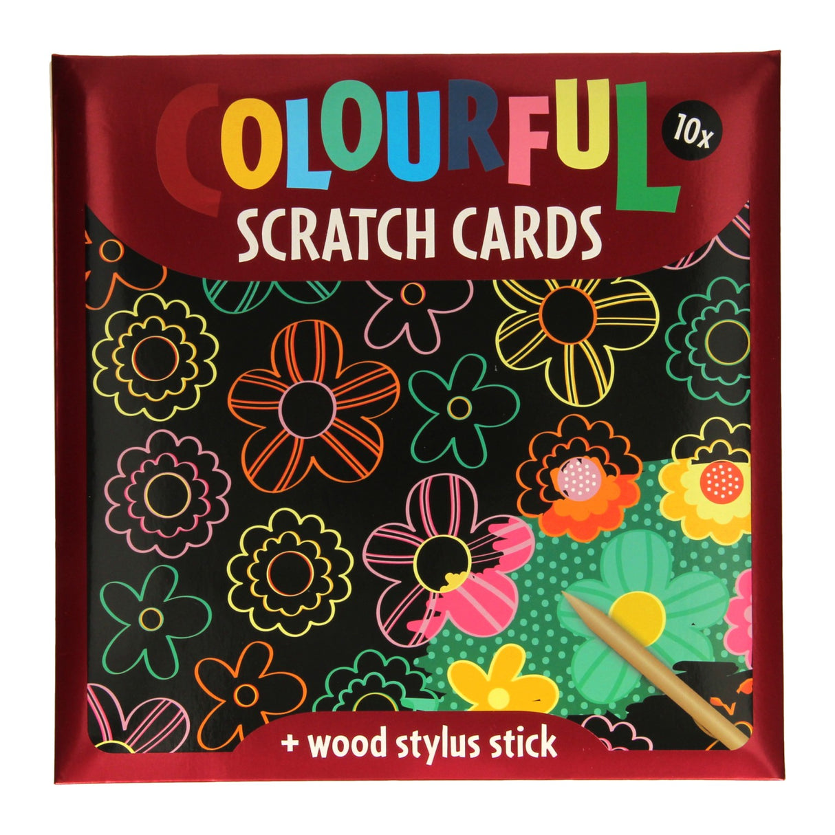 Scratch cards - Flowers, 10 sheets