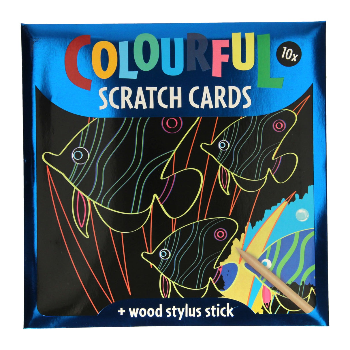 Scratch cards - marine animals, 10 sheets
