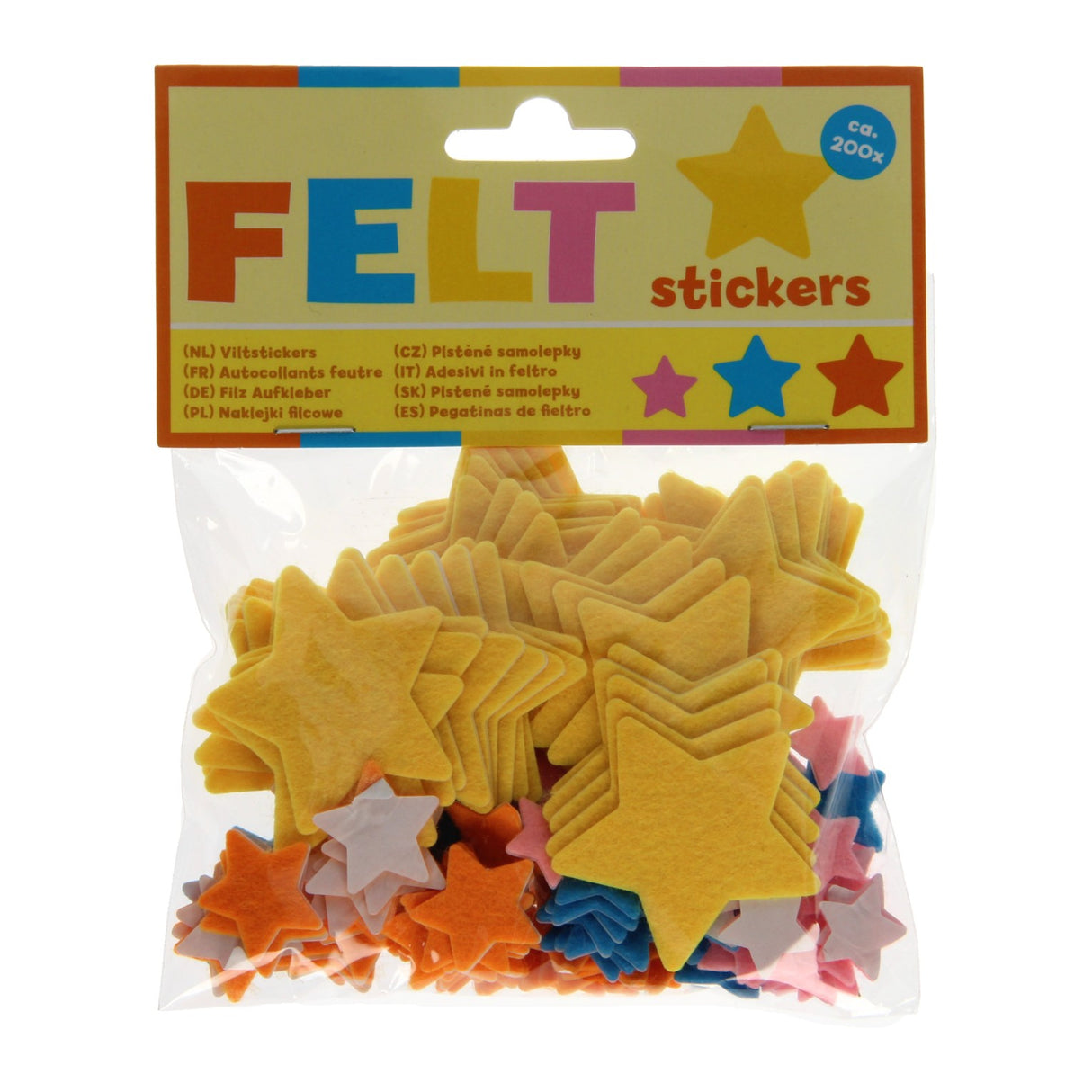 Wins Holland felt stickers - stars, 200 pcs.