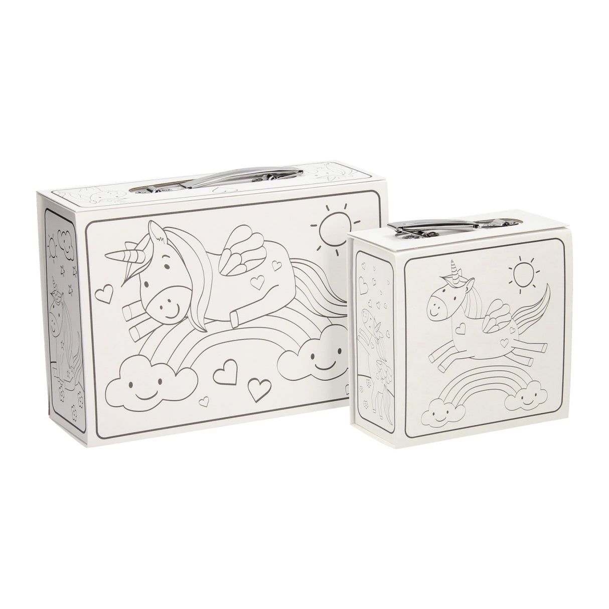 Wygrywa Holland kolorów własnych walizek jednorożca, zestaw 2