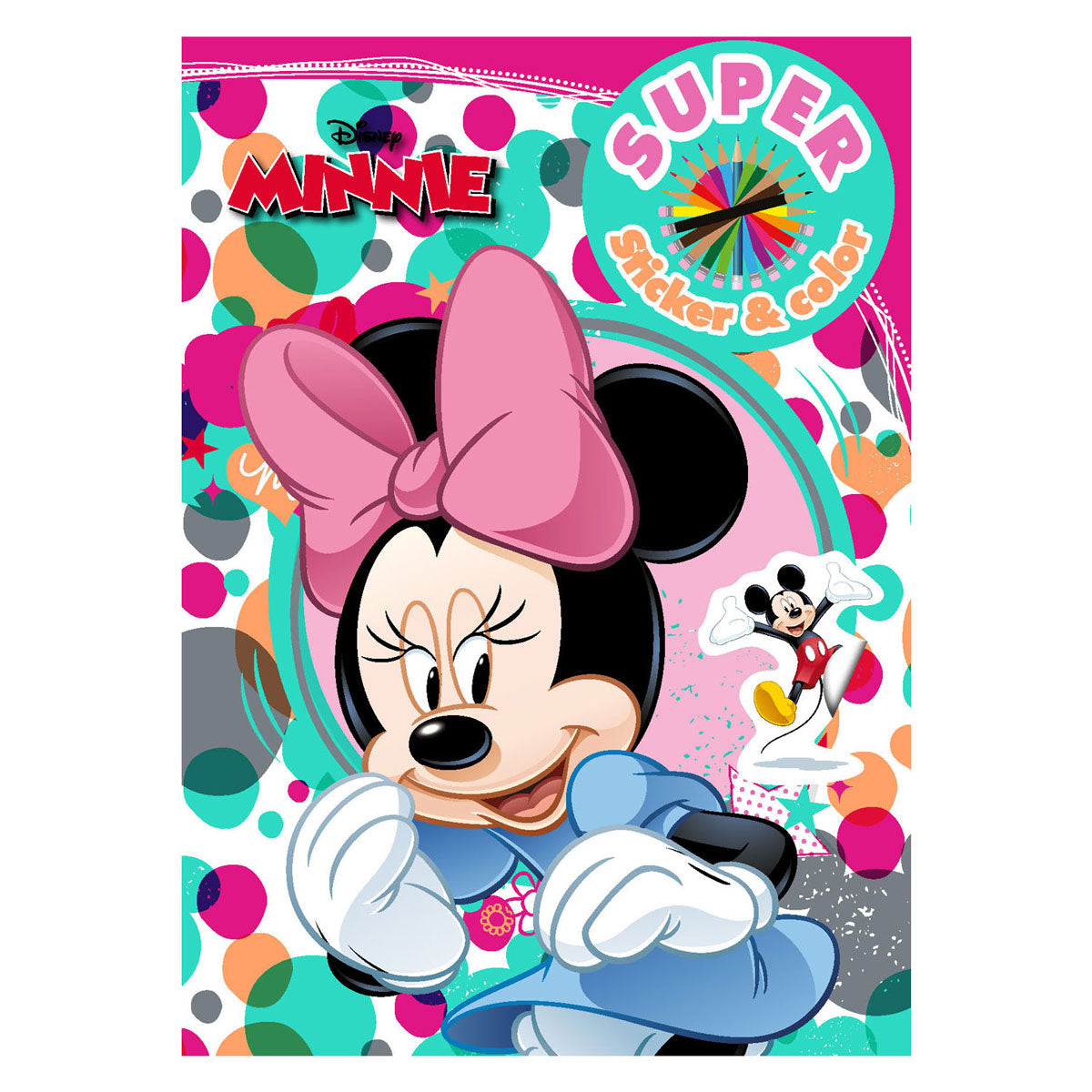 Book Specials Nederland BV Minnie Mus Super Sticker Color Color Book