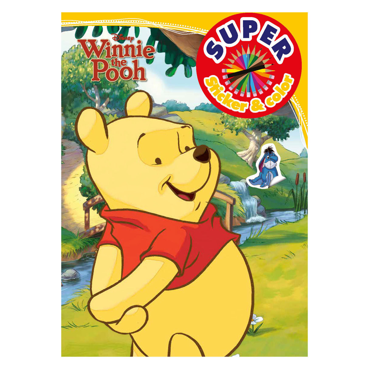 Book Specials Nederland BV Winnie de Poeh Super Sticker Color Color Book