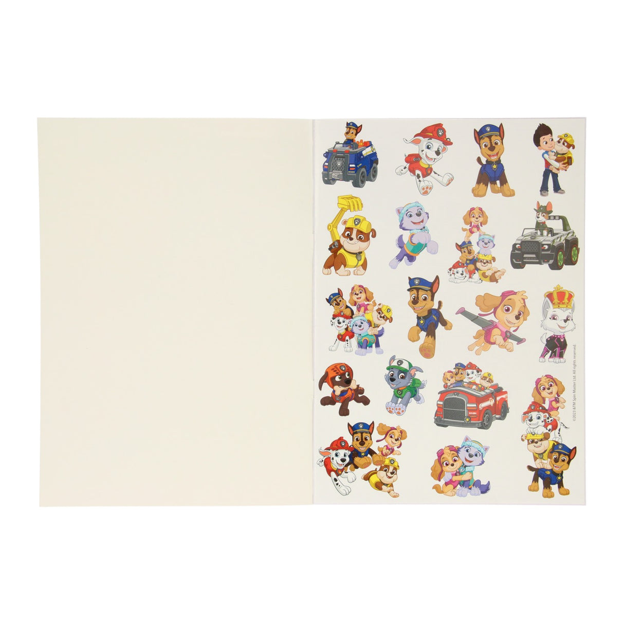 Wins Holland Colorbook Paw Patrol with color examples