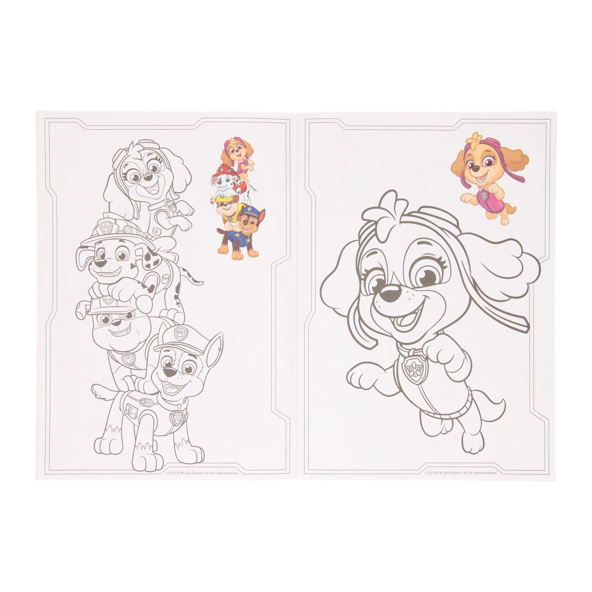 Wins Holland Colorbook Paw Patrol with color examples