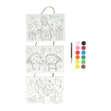 Canvas Collage Sinterklaas paint set, 3st.