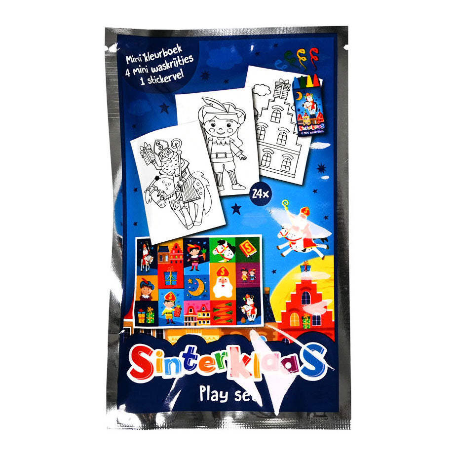 Wins Holland coloring book Sinterklaas with 4 wax crayons and sticker sheet