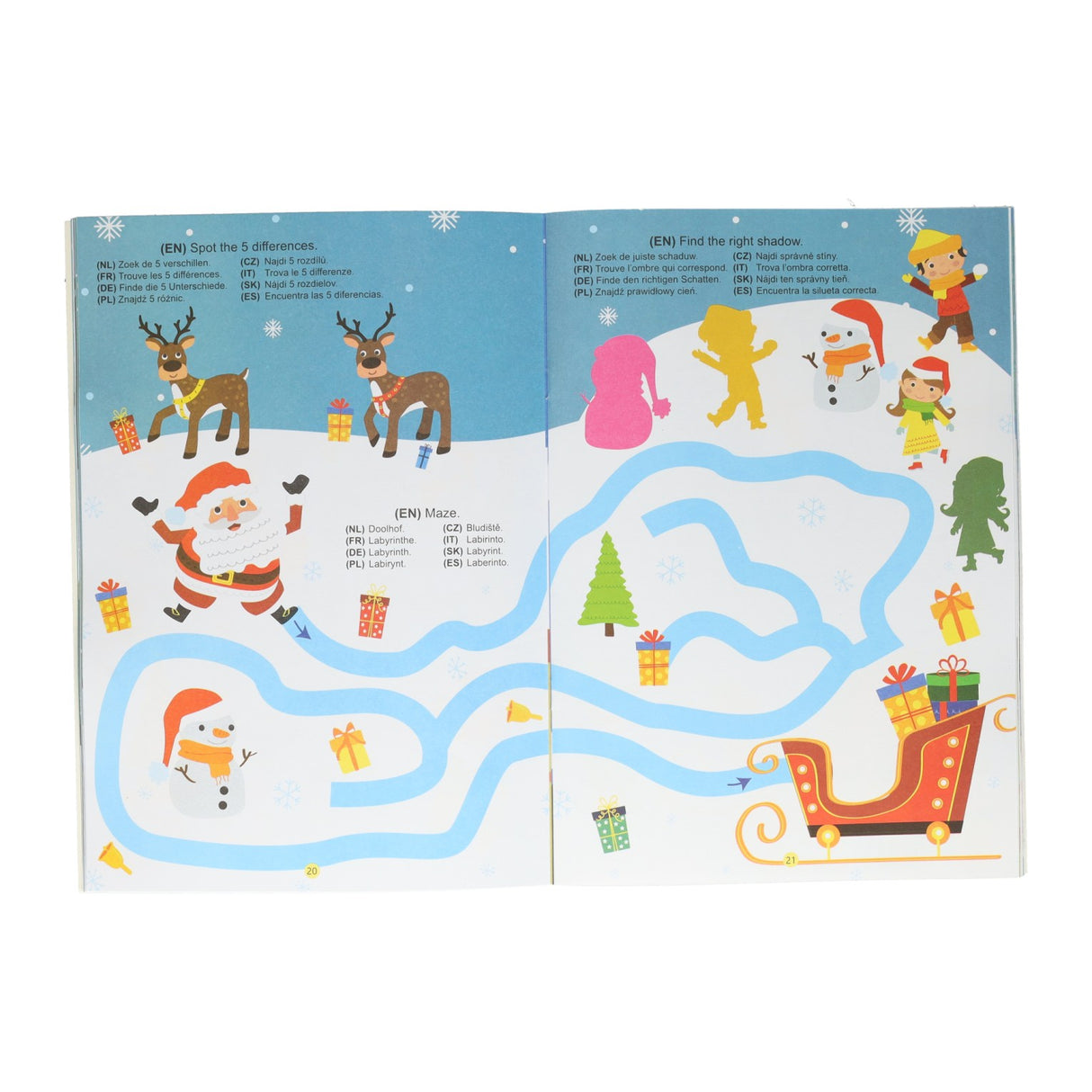 Color and activity book A4 Christmas