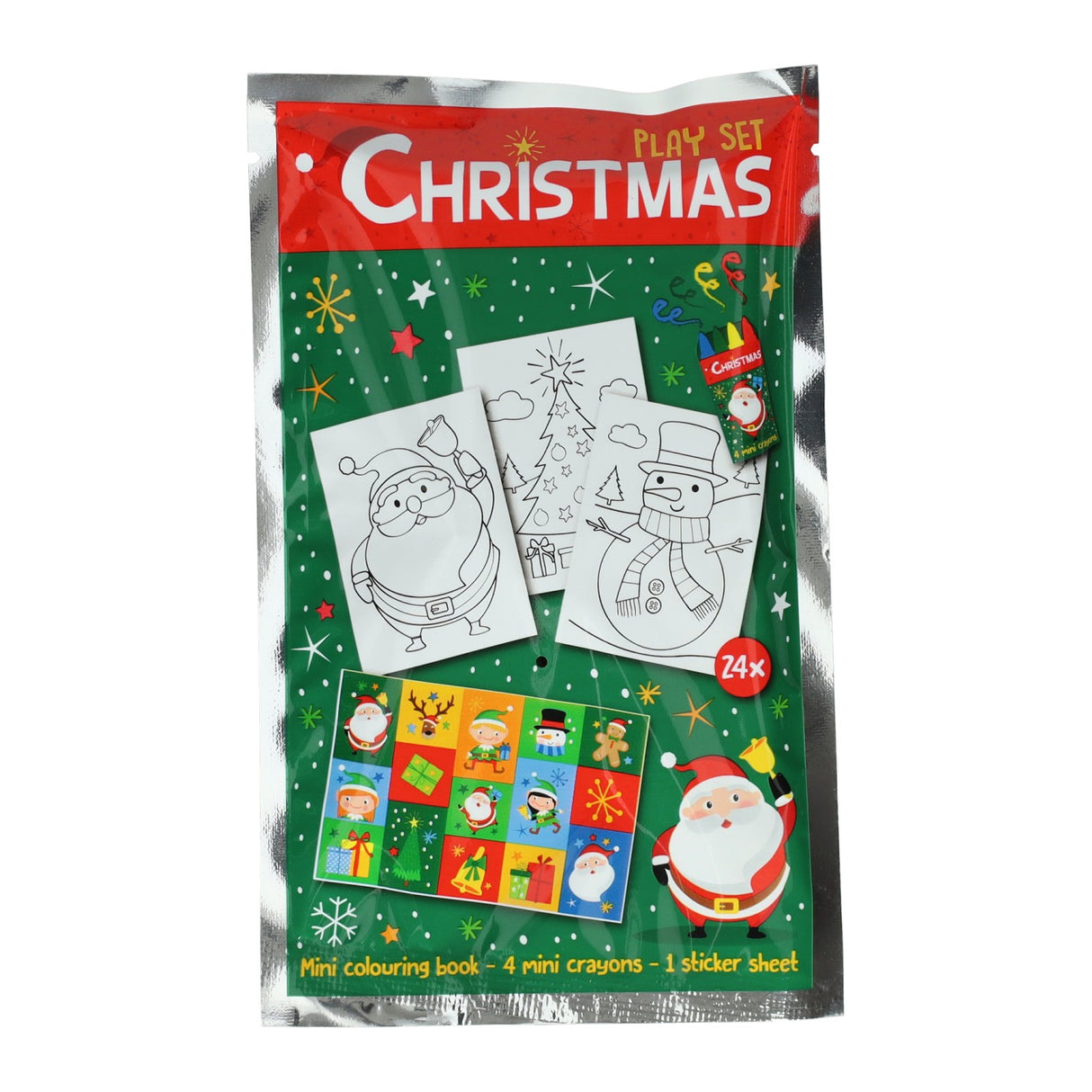 Treat set Christmas color set with chalks and stickers