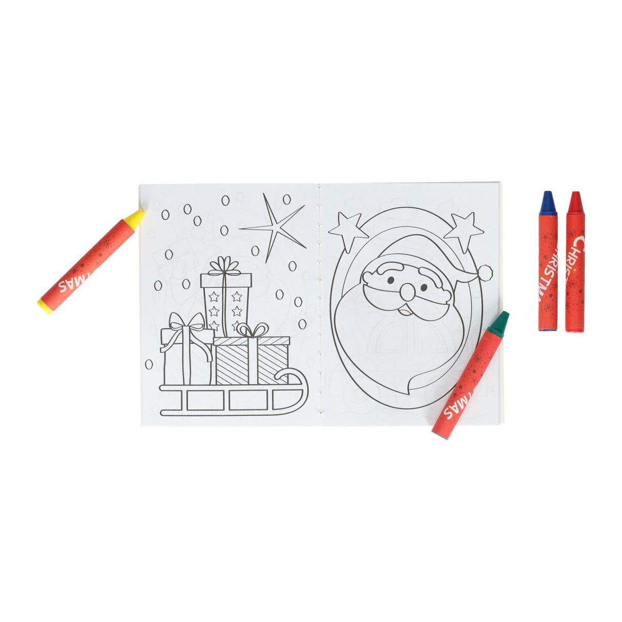 Treat set Christmas color set with chalks and stickers