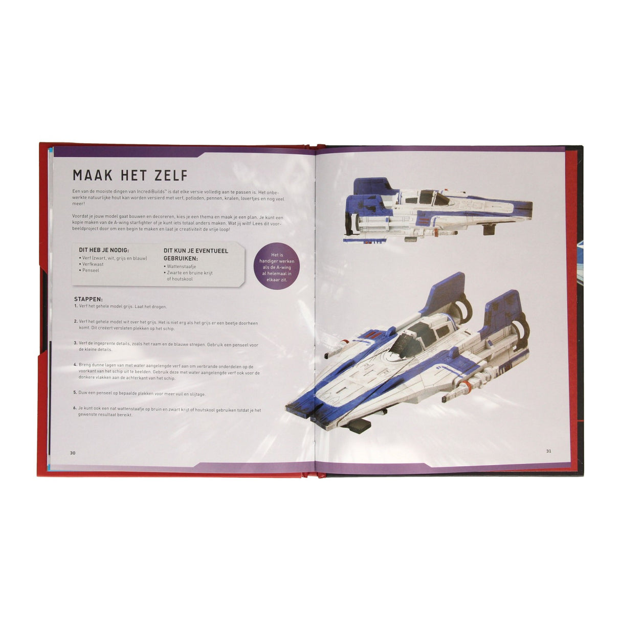 Wins Holland Star Wars A-Wing Deluxe Book with wooden building model