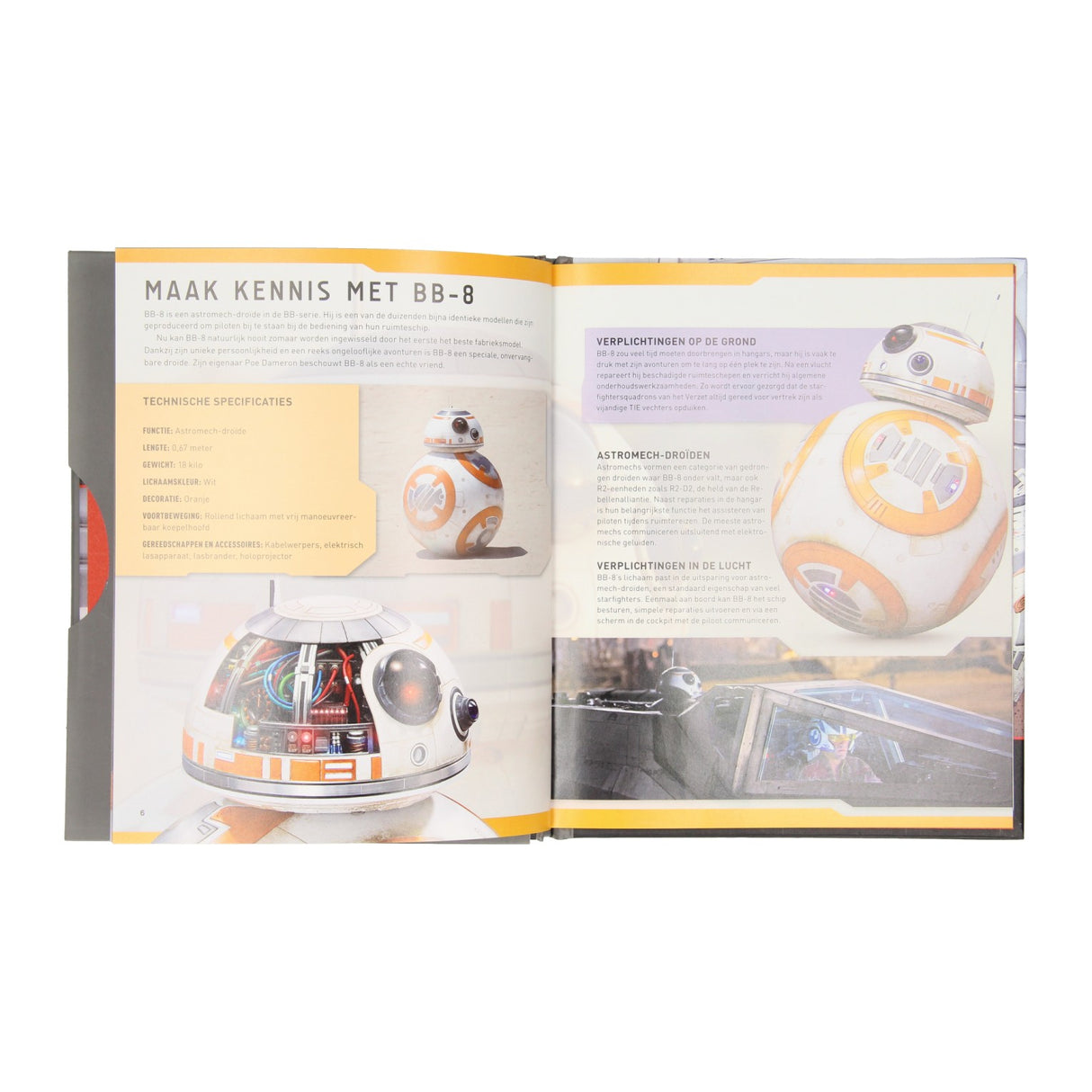 Star Wars BB-8 Deluxe book with wooden building model