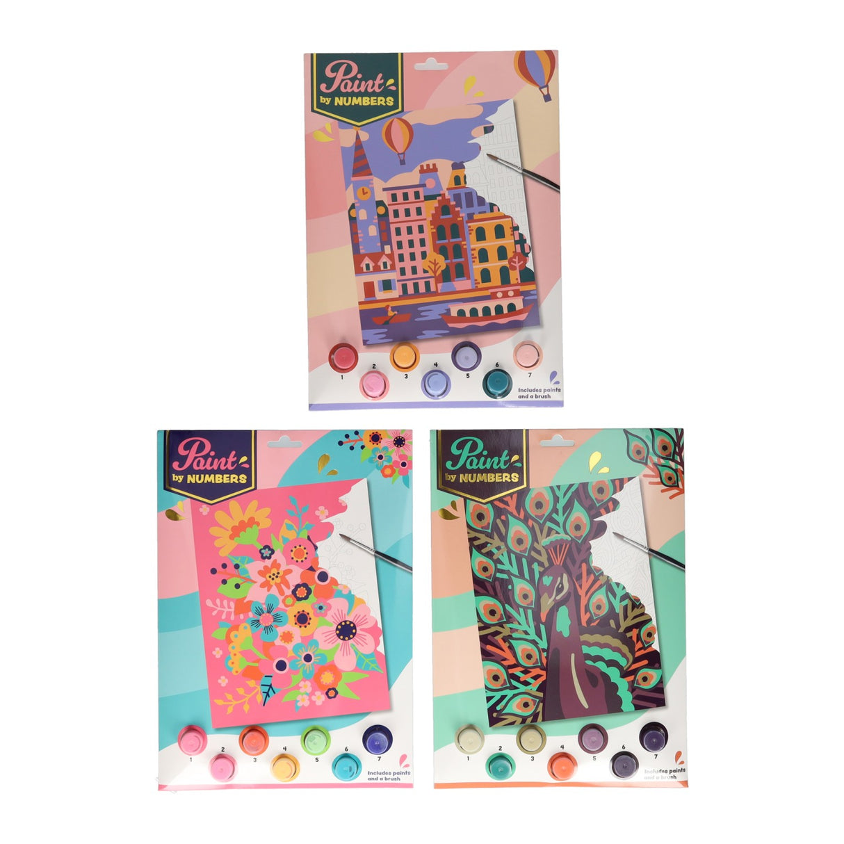 Wins Holland Painting on number theme paint set