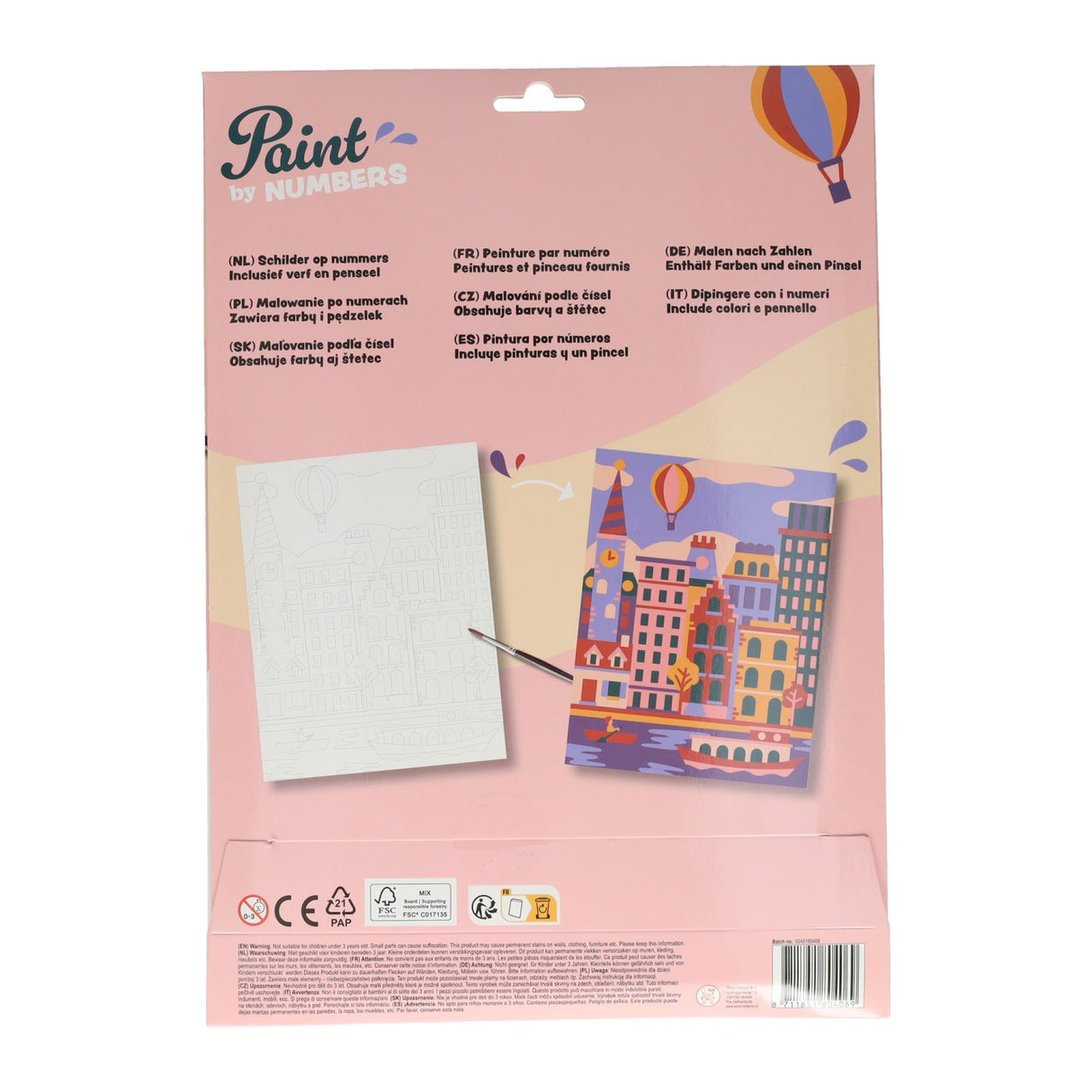 Wins Holland Painting on number theme paint set
