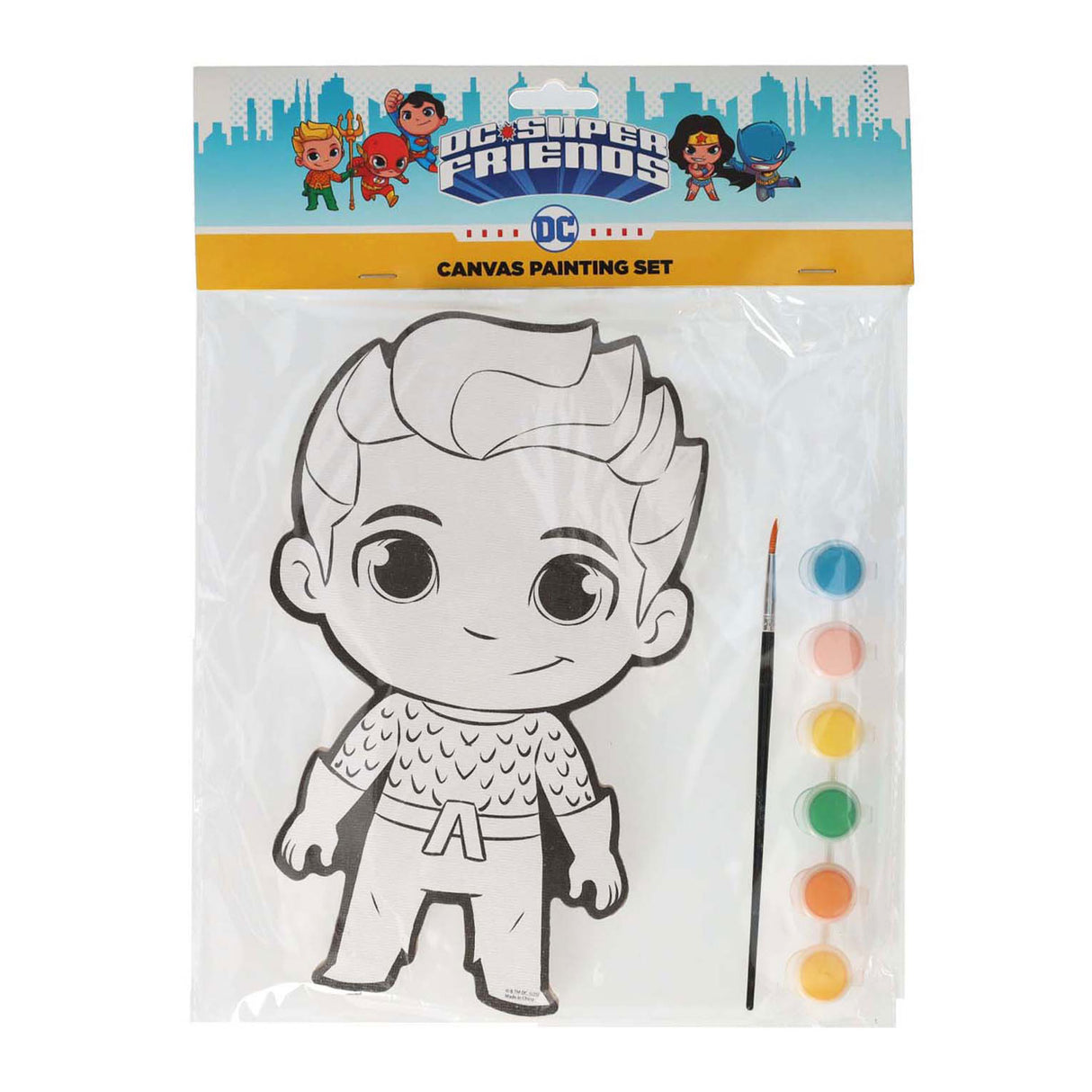 Wins holland canvas schilderen dc comics - aquaman - incl penseel en 6 kleuren verf