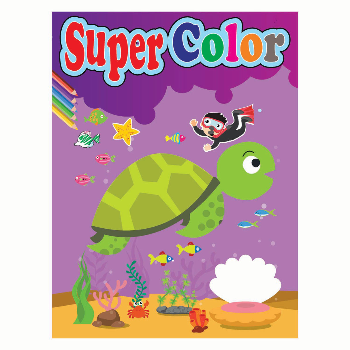 Boek specials nederland bv super color kleurboek, 192 pagina's