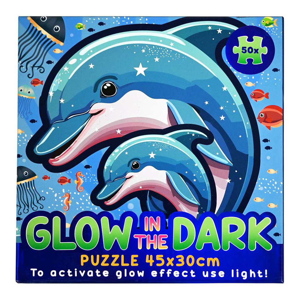 Wins holland glow in the dark puzzel onderwaterwereld - 50st.