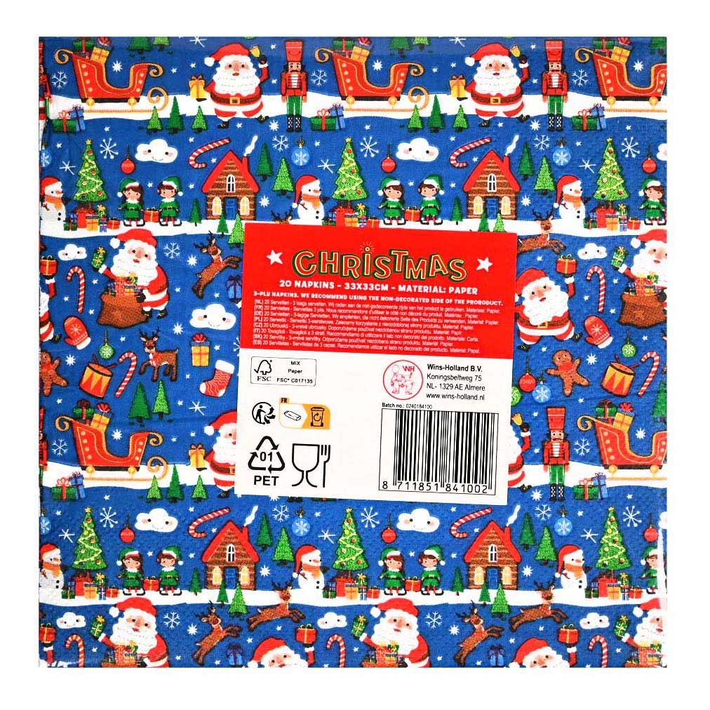 Wins holland servetten kerst - 20st.