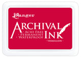 Ranger ink ranger • almofada de tinta de arquivo vermelhão