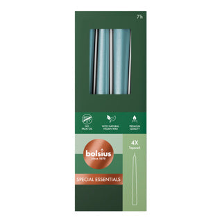 Gothic candles 245 24 4x metallic blue | 2 pcs