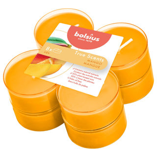 Bolsius Maxilichten True Scents Mango 8 pieces 8 hours