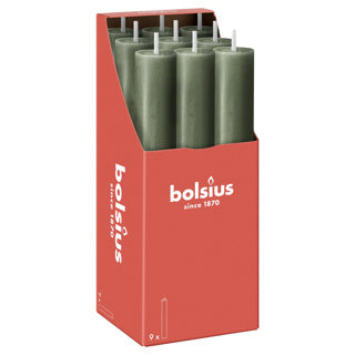 Bolsius rustic table candle xl fresh olive