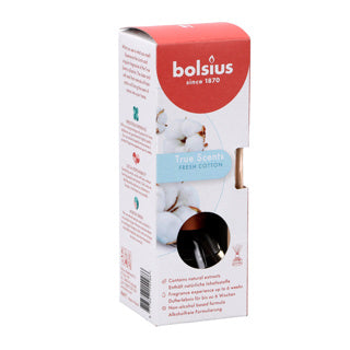 Dyfuzor zapachowy Bolsius 45 ml True Scents Fresh Cotton | 3 sztuki