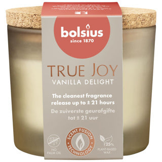 Fragrance glass with cork 66 83 True Joy Vanilla Delight