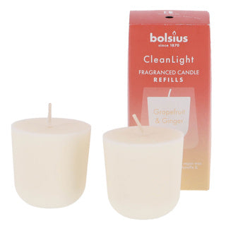 Bolsius Refill Clean Light Pack 2 Grapefruit Ginger