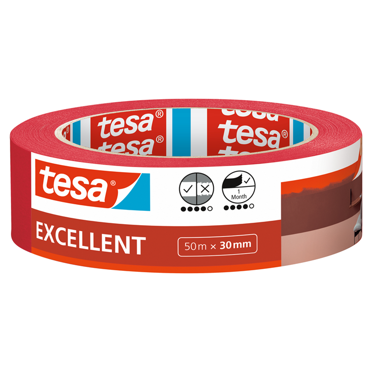 Tesa 1067555 - Painter's Tape Excellent 50 meter 30 mm | 10 pieces