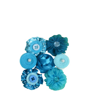 Petaloo • mini tela de flores azules