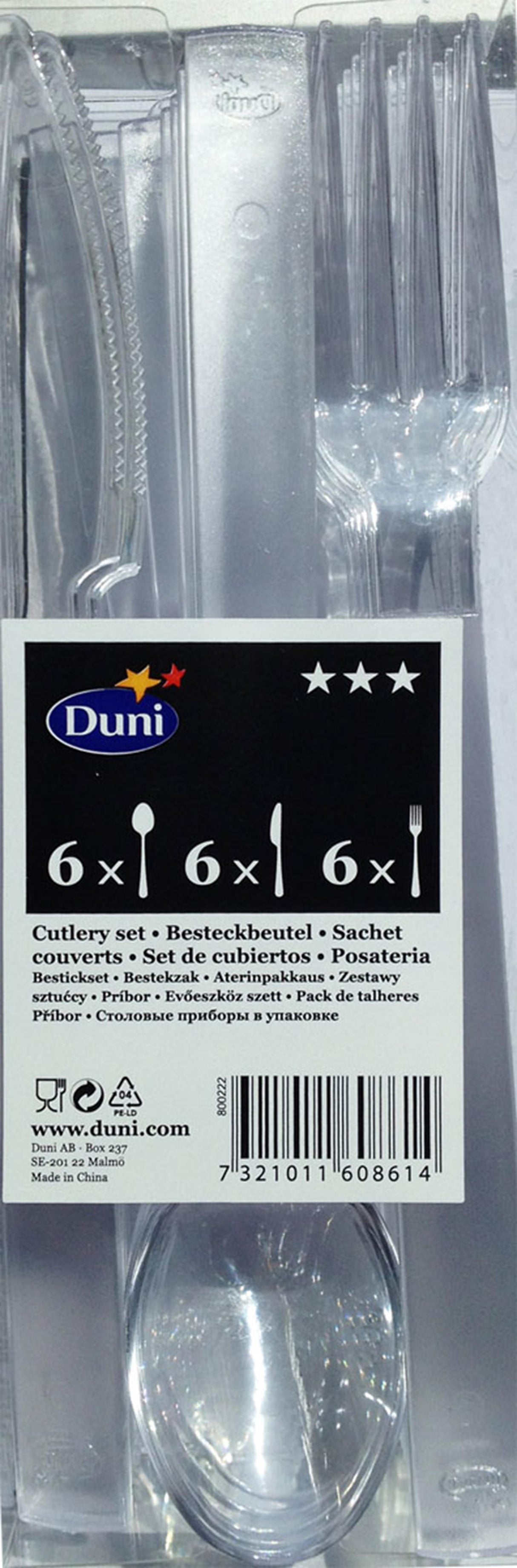Duni bestickset libra 18 delar