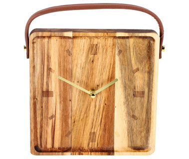 Clock vienne wood 22x22x6.5 cm